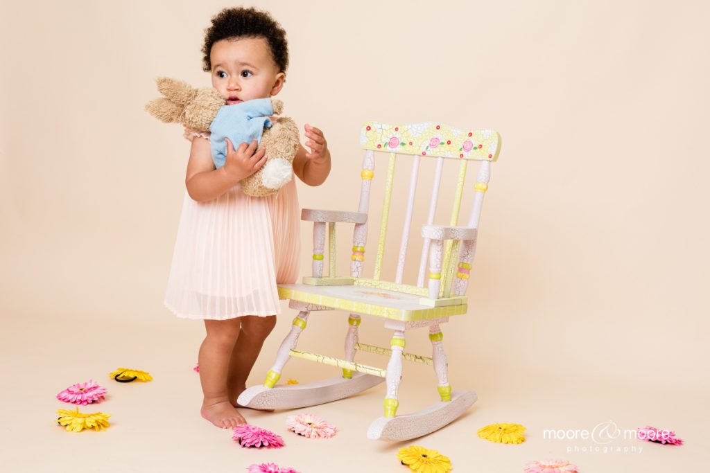 studio photography session "My First Birthday Photo shoot" from Hampshire photographer, moore&moore